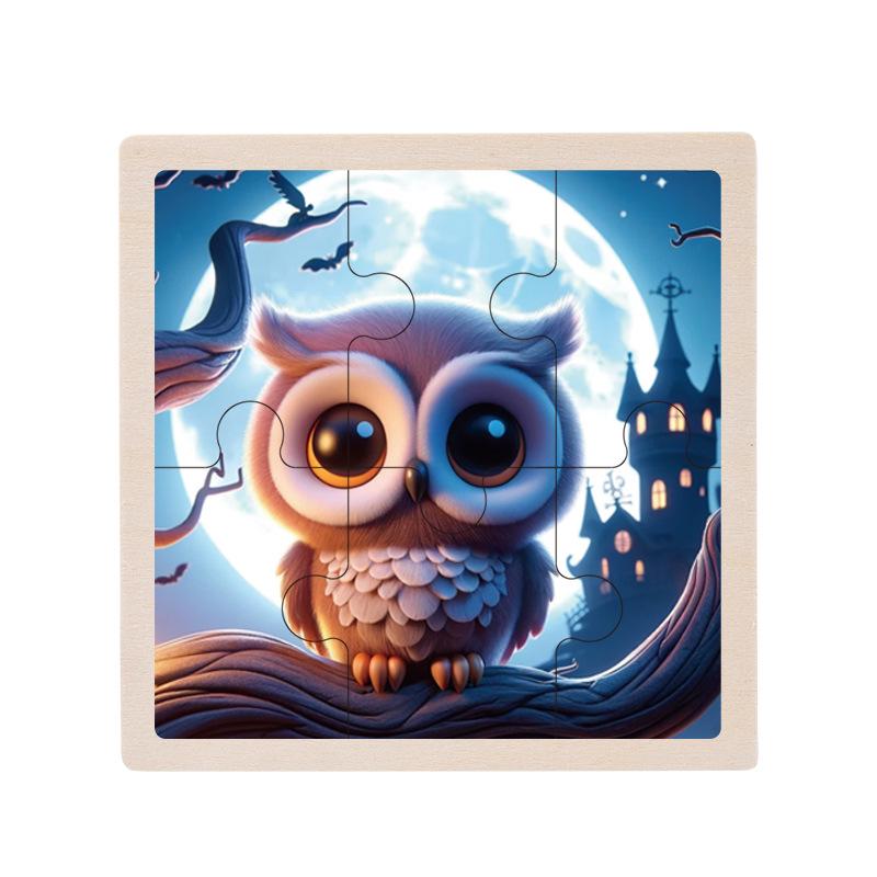 Wooden Educational Jigsaw Puzzle for Toddlers, Ages 1-5