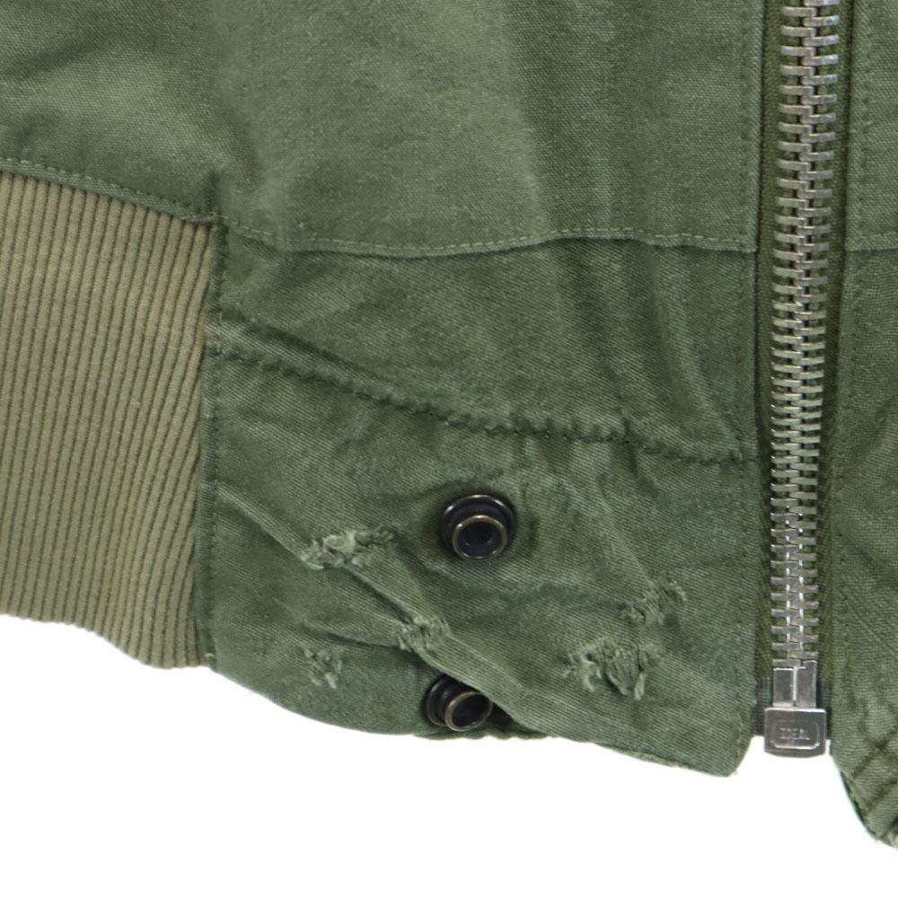 GREG LAUREN Made in USA Long sleeve Zip jacket 1 Khaki Men's Used