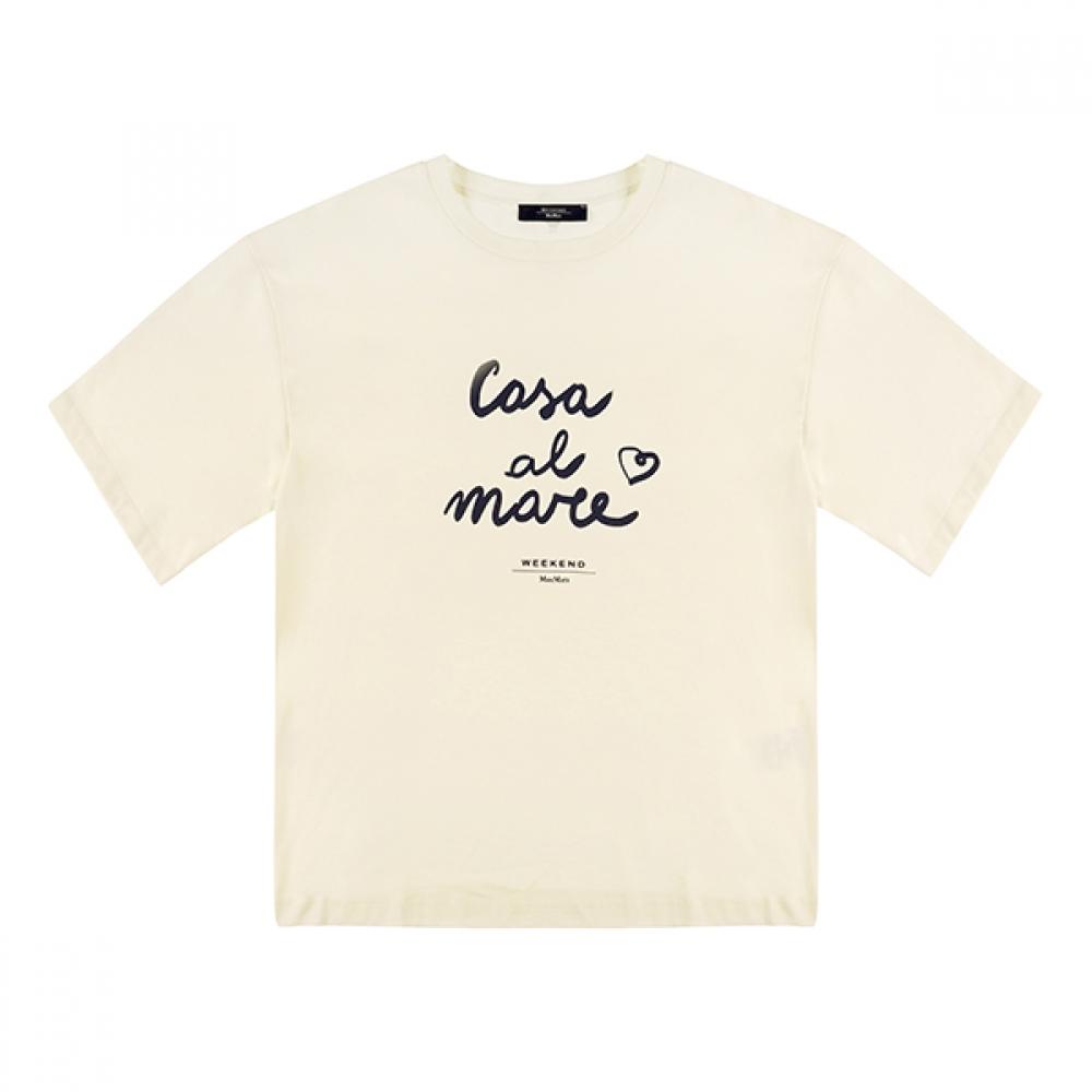 

Max Mara 2425946041600 004 Xanadu Sanadu Graphic Print Women S Short Sleeve Tee 2425946041600 004 (M)