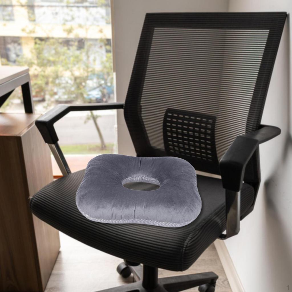 Bed Sore Cushion Donut Pillow Comfort Seat for Long Travel Office Home Sofa