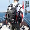 Waterproof Multi-Use Fishing Tackle Backpack With Rod Compartment Freshwater Saltwater Angling