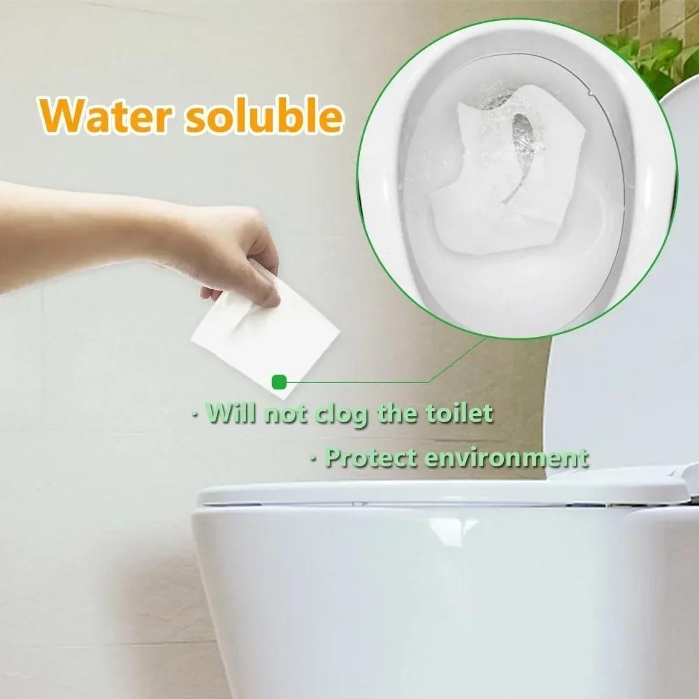 10pcs Water-soluble Toilet Seat Cover Paper Closestool Mat Gifts Disposable Toilet Mat