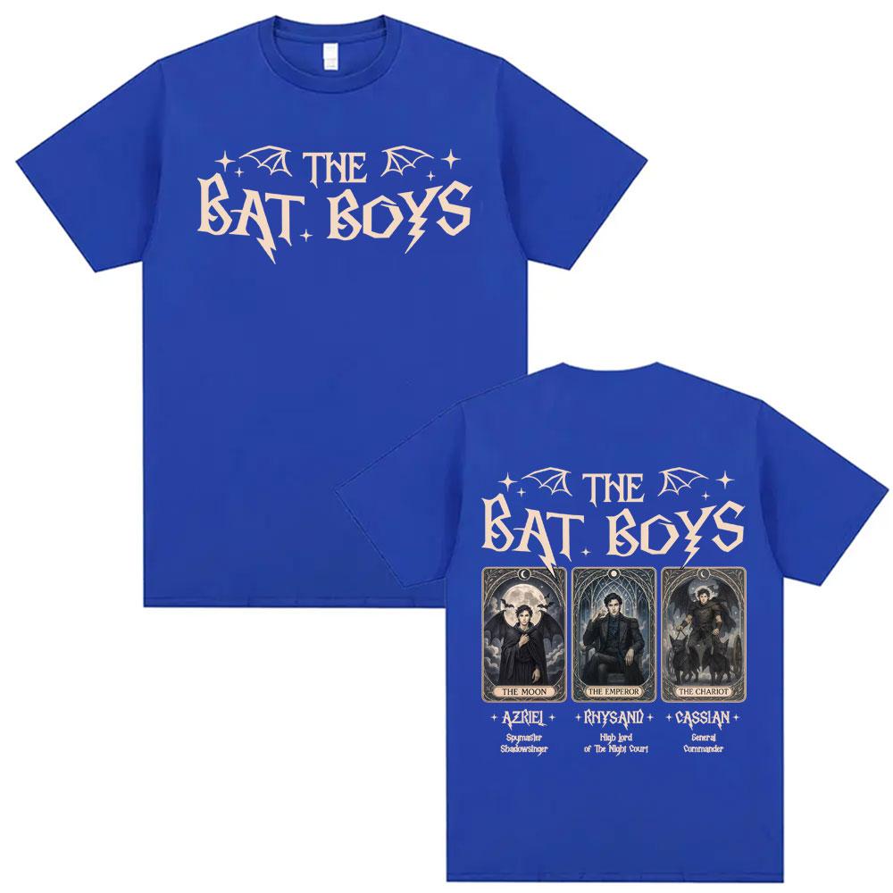 The Bat Boys Tarot Card T Shirt Tops Rhysand Cassian Azriel ACOTAR Aesthetic Tee Shirt Unisex Women High Quality Tshirt Streetwear