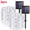 42M400Leds Solar LED Licht Außen Lichterkette Garten Solar Lichterkette Wasserdicht Weihnachts Gartendekoration Außen