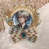 G Trigger Itasha Rosette with Wings for Can Badges, Angel Design, 57mm and 58mm, Perfect for Itasha Bag Decorations, Handmade Rosette with Ribbon,