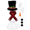 Stage Role Play Accessory Set for Women, Christmas Holiday Costume Kit with Fabric Party Styling for Family Gatherings, Photo Props, and Winter Use