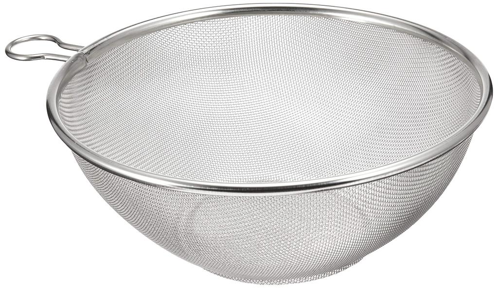 Three Snow Colander with Petit Rings and Stainless Easy To Made In Three Snow Shinkoshi Product 31333 Heavy-Duty Handles, 25cm, 18-8 Steel, Clean,