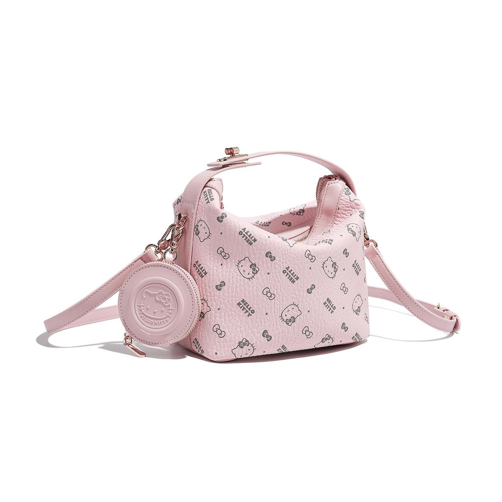 New Sanrio HelloKitty Hello Kitty PU Shoulder Bag, Crossbody Bag, Handbag Women's Pink/Brown SHHF41266