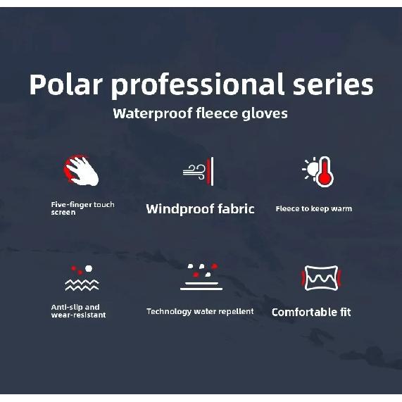 Vilico Touchscreen Ski Gloves Windproof Wear-Resistant Anti-Slip Waterproof for Cycling Fishing Cozy Autumn Winter Hand Gear