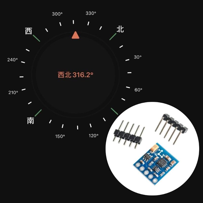 3 Dimensional Magnetic Sensory Module QMC5883L Chip Low Power Consumption Development Board for Microcontroller Integration
