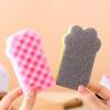 3pcs Thicker Cat Claw Cleaning Sponge Wiping Sponge Sponge Brush Dishwashing Sponge  Cleaning Tool