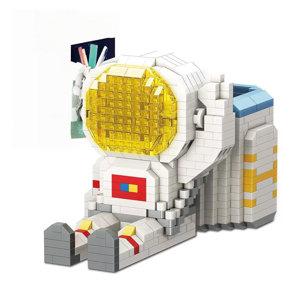 Building Blocks Astronaut Astronaut Presents Cute Pen Holder Mobile Phone Holder