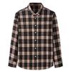 Camicia a quadri in flanella a maniche lunghe da uomo taglie forti Autunno/Inverno