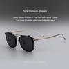 Retro Square Ultralight Titanium Eyeglass Frame for Men - Nearsighted Sunglasses