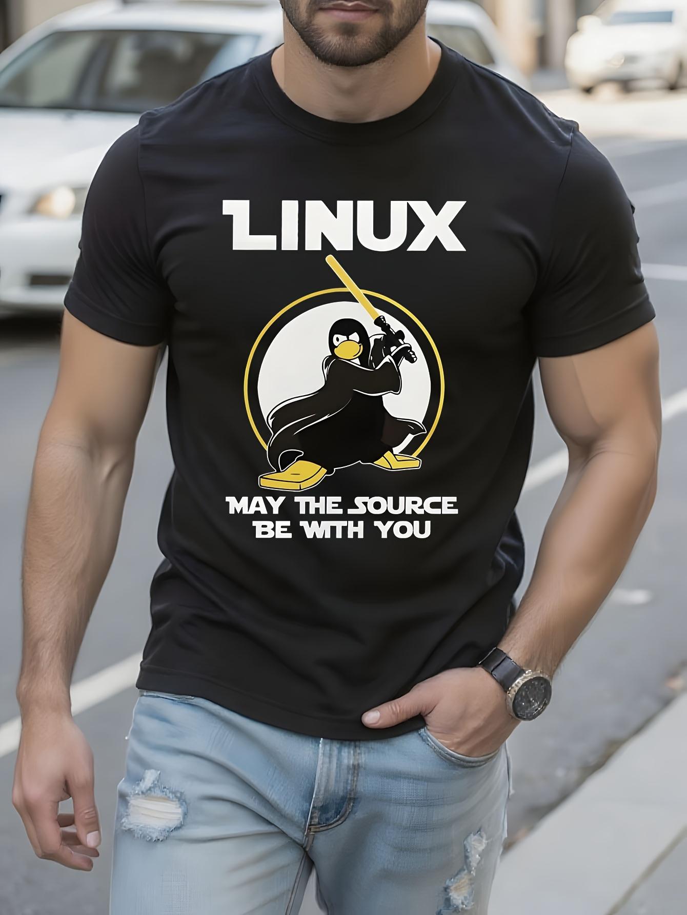 Linux Penguin Programmer Graphic Tshirt Graphic Tshirt - ... S