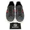 Gucci Ace GG Supreme Canvas Low Top Casual Sneaker Men's Black 429445 96G50 1130