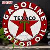 Vintage Metal Tin Sign Round Retro Aluminum Wall Art 7.87 Inch for Garage Man Cave Home Decor