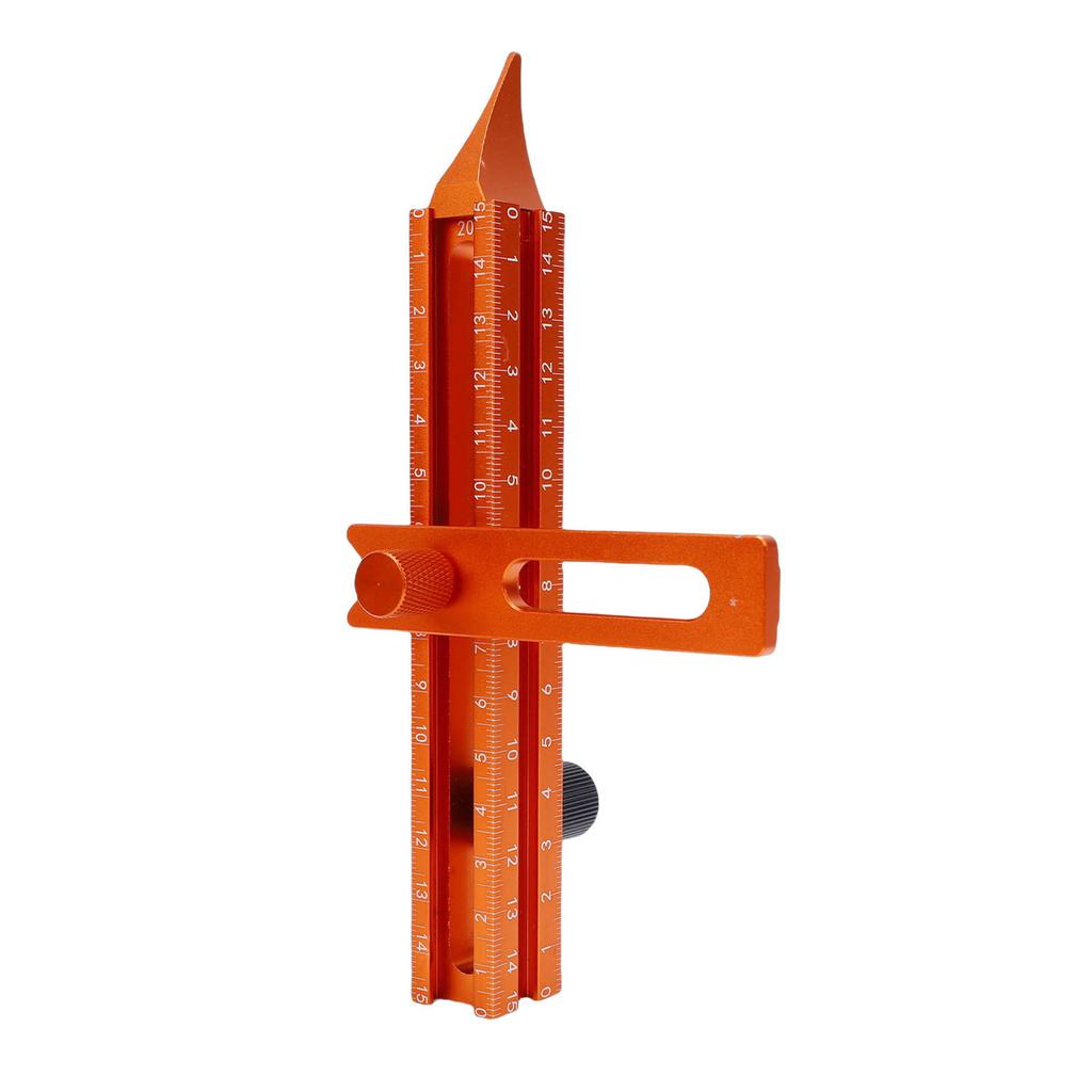 Scribing Ruler 4 Sided Scale Double Ended Magnetic Woodworking Marking Tool with Limit