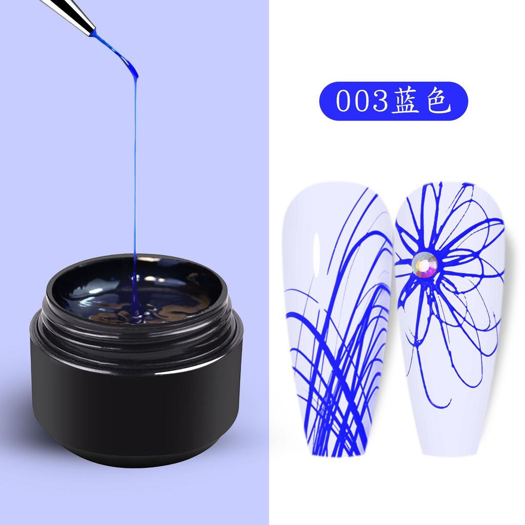 Wire Glue Nail Art Elastic Drawing Nail Polish Spider Glue Creative Painting Phototherapy Flower Glue DIY