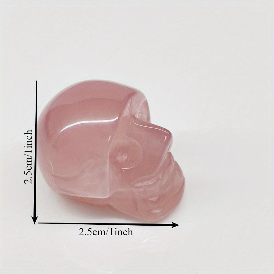 1 шт. Кристаллический Череп Сырой Камень-Резной Череп Хэллоуин Подарок Поделки Настольное Украшение. Light Grey