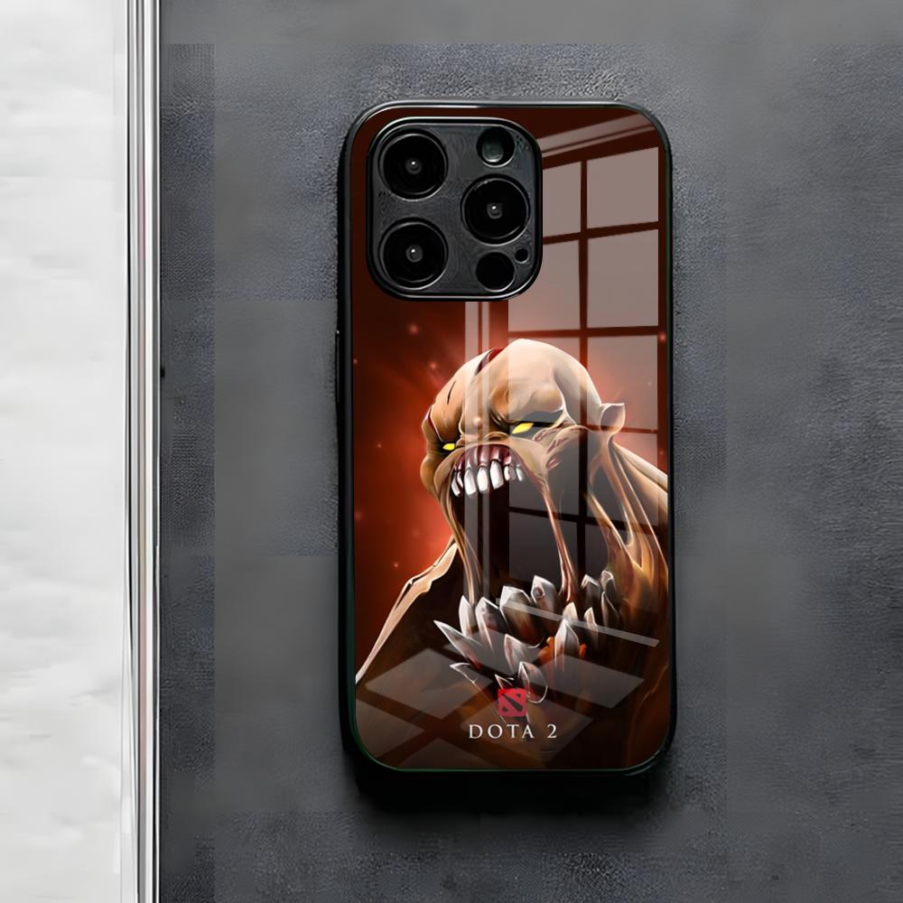 Game D-Dota 2 Phone Case For IPhone 17 Air 16 E Pro Max 15 14 13 Mini 12 Pro 11 Max Plus Black Glass Cover