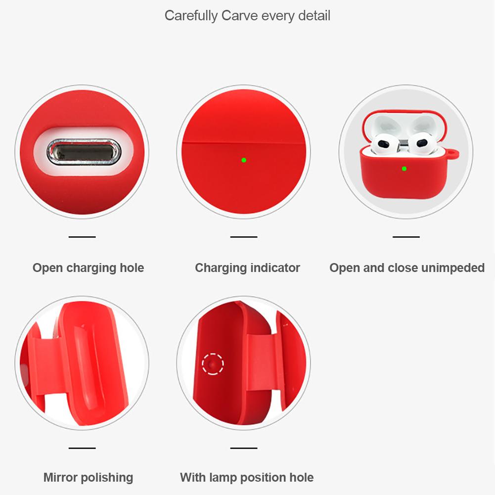 Tenké 1,8mm tekuté silikonové pouzdro pro Apple Airpods 3 2021 Nárazuvzdorné pouzdro na sluchátka pro Airpods 3 Air Pods 3 Ochranné základy