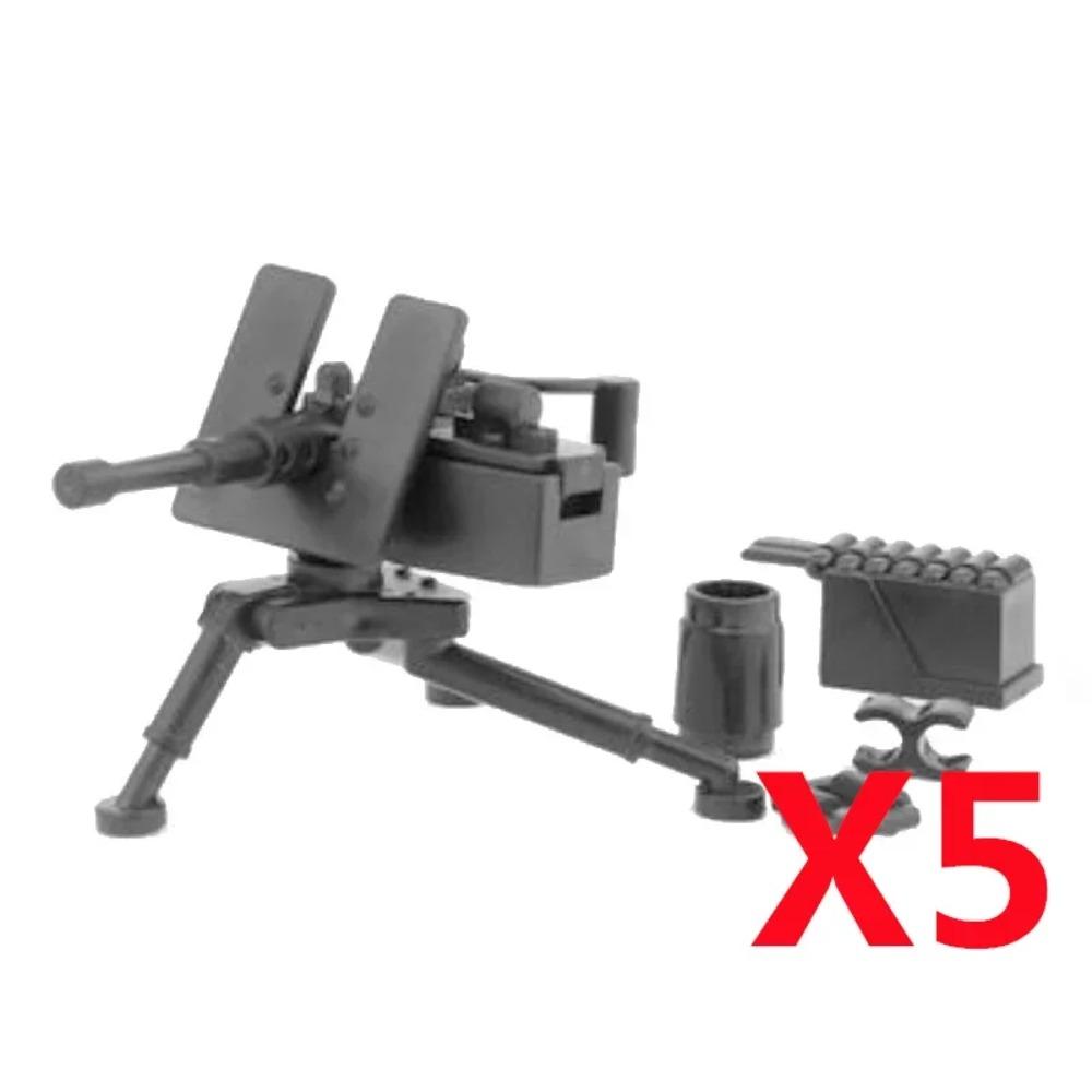 Vojenský MOC Stavebnice zbraní Těžký kulomet Gatling M19 NSV Figurky Dělostřelectvo Odminovací Pistole Kulka Hračka Dárek K013