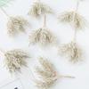 5/10Pcs Artificial Plant Golden Silvery Branch Christmas Tree Wreath Homes Wedding Accessory High Quality Artistic Decoration