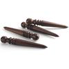 Ebony Beech Pearwood Leather Edge Polishing Stick - Handmade DIY Tool