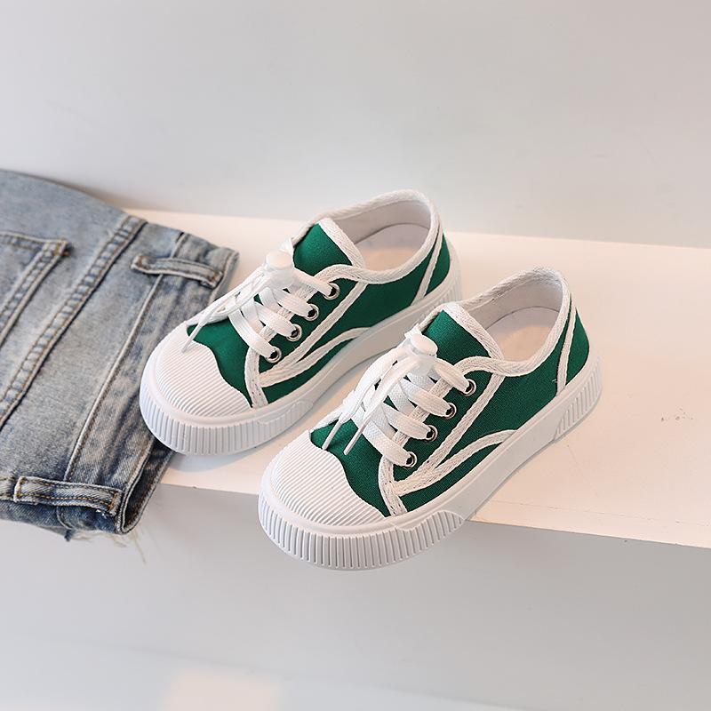

Summer Newest Korean Flat Boys Lowtop Canvas Shoes For Girls Kids Fashion Allmatch Casual Children Sneakers Checkerboard 26