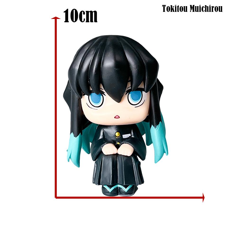 10cm Japan Anime LK Mitsuri Kanroji Sanemi Shinazugawa Giyuu Tomioka Muichiro Tokito Figure Toys for Xmas Gifts