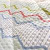 Embossed Mattress Pad with Textured Single Size 100 X 200 Perfect for Easy To Smooth Textured Cotton Geometric with Elastic Bands At All Four Suitable