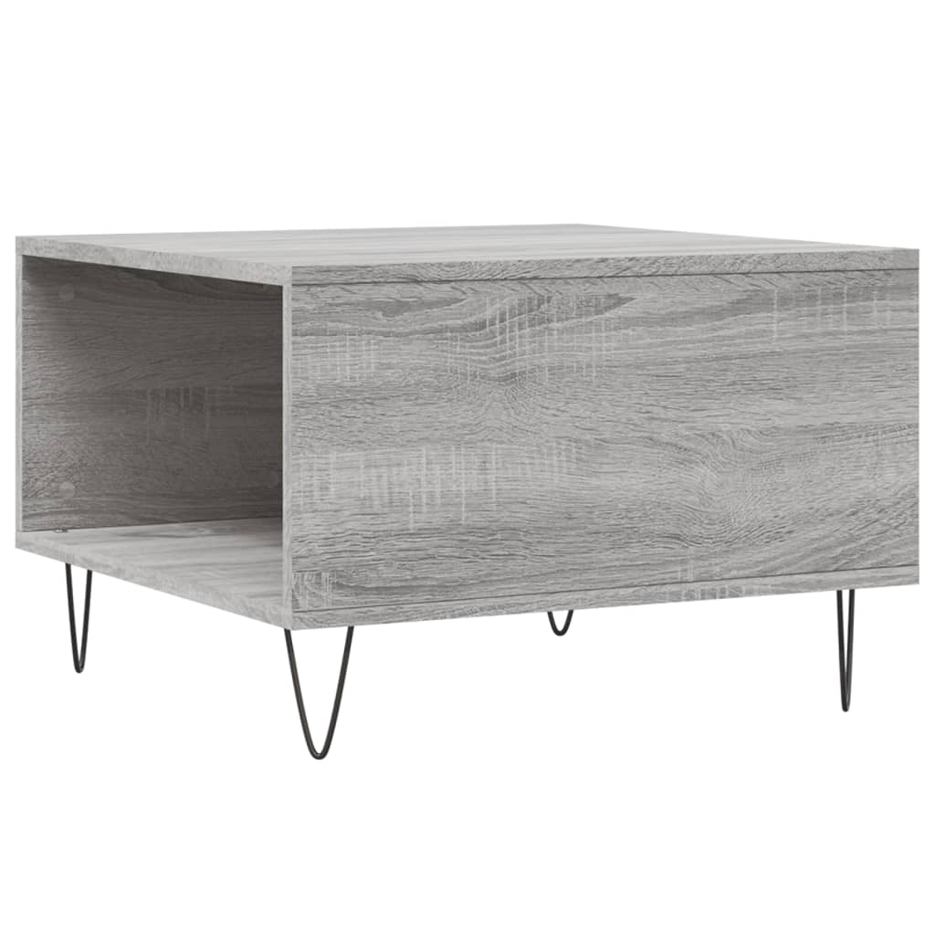  Coffee Table, Grey Sonoma Oak, 55x55x36.5 Cm, Wood-based