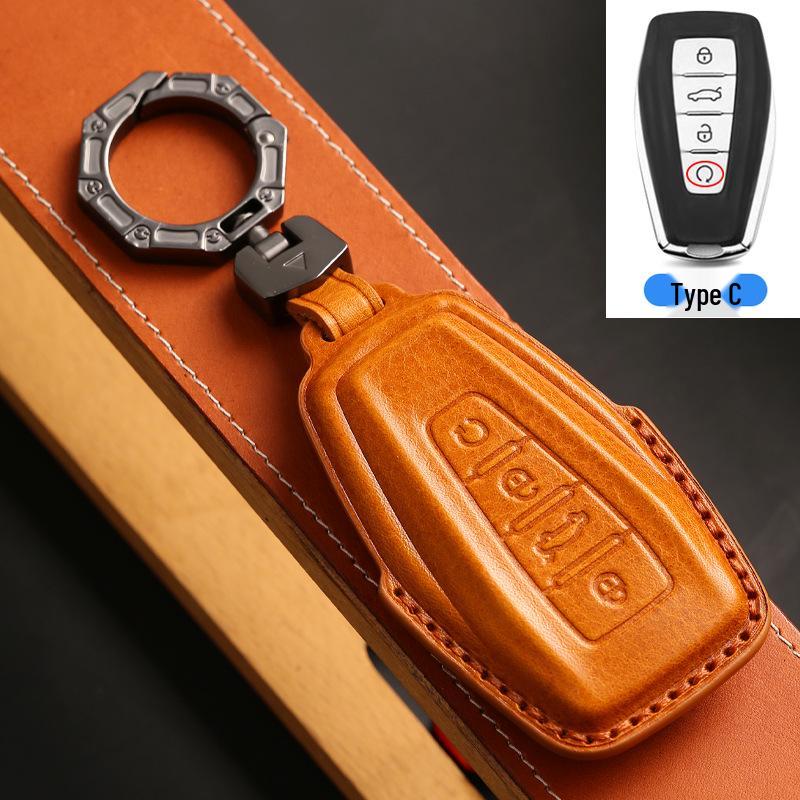 Geely Key Case for New Xingrui, Emgrand GS, Bin Yue, Xing Yue, Boyue Pro, Binrui, Icon, Vision - Male Shell Buckle