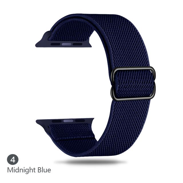 Cinturino in Nylon per Apple watch band 44mm 40mm 38mm 42mm ultra 2 49mm SOLO bracciale correa iwatch series 9 7 SE 6 5 4 8 45mm 41mm