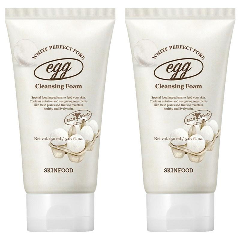 Skinfood Egg White Perfect Pore Cleansing Foam, 150ml, 2 pcs