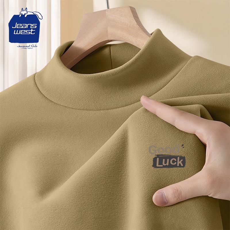 JEANSWEST CLUB Men s Thermal High-Neck Long-Sleeve T-Shirt L