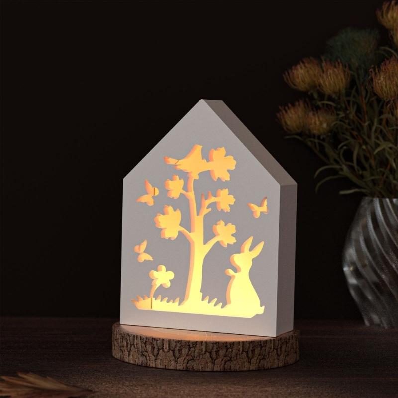 Flexible Silicone Home Decoration Mold Hollow Out House Shaped Candlestick Mould Gypsum Mould for Atmosphere Light