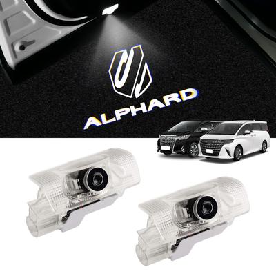 GIMUYA LED Courtesy Lights with Laser Logo for Toyota Alphard 40 and 30 Series AAHH4 AGH4 High Brightness Custom Parts Includes 2 Door Welcome Lights
