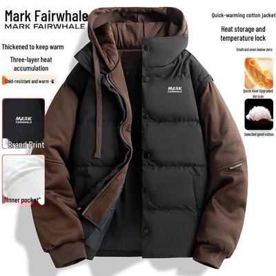 Mark Fairwhale Men's Autumn/Winter Casual Hooded Padded Jacket
