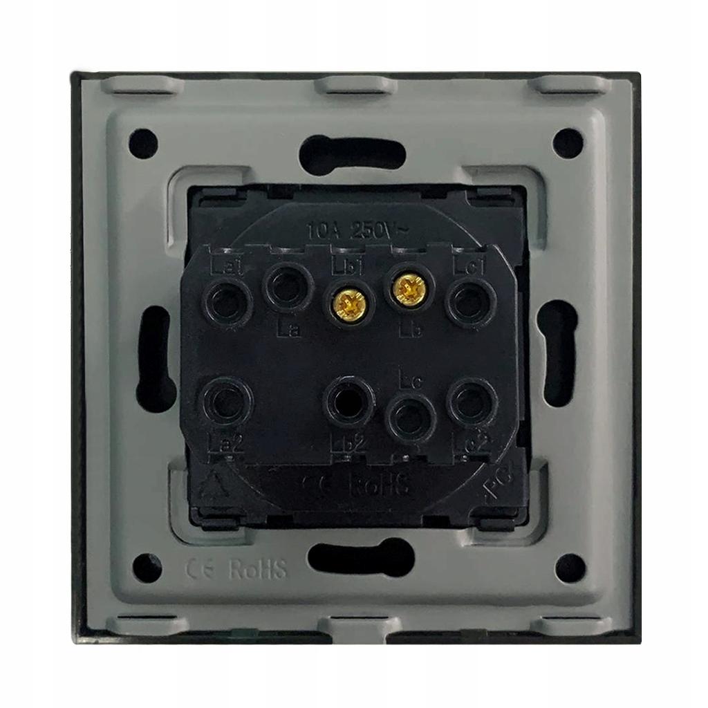 Light switch 1P mechanical insert black RTX SH