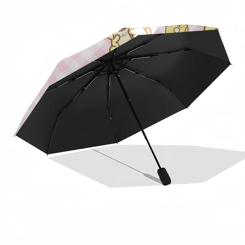 1pc Cute Puppies and Pastries Pattern Umbrella with Plastic Handle, Suitable for All Seasons Outdoor YUSAN386