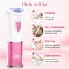 Glabrouse Skin Epilator, 2025 New Glabrouse Skin Hair Remover for Women Cordless Facial Hair Removal for Women Facial, Arms, Legs and Bikini (Pink)