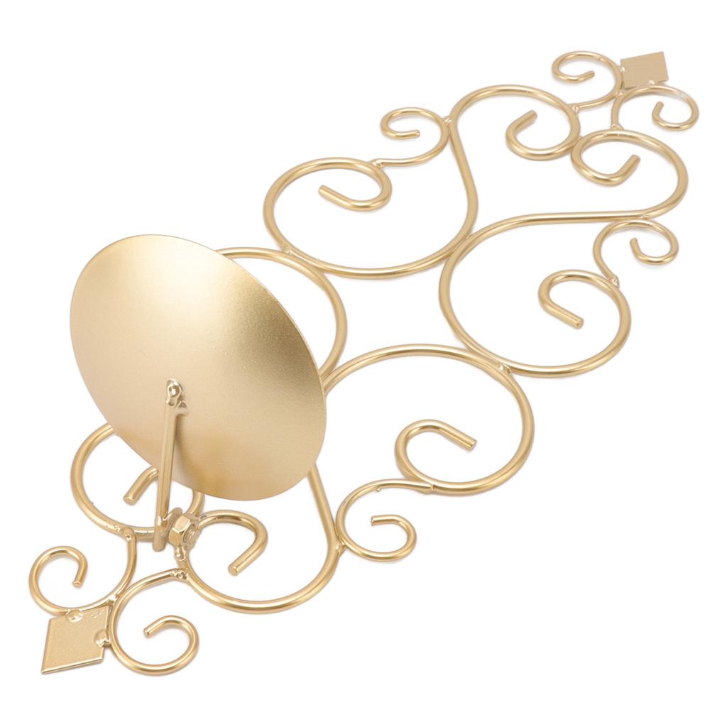 Ljusstake Järn Ljusstake Vikbar Väggmonterad Bas Vägglampa Heminredning för Rum Metall Guld