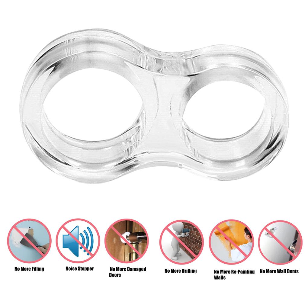 Door Handle Buffer PVC Crash Wall Low-noise Safety Handle Bumper Stopper