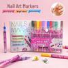 Nagelkunst Sneldrogende Waterdichte Acryl Stift Pen Set - 12 Kleuren