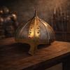 Medieval Viking Helmet Replica Handcrafted Steel Brass Decor Collectible Historical Warrior Display Gift Prop