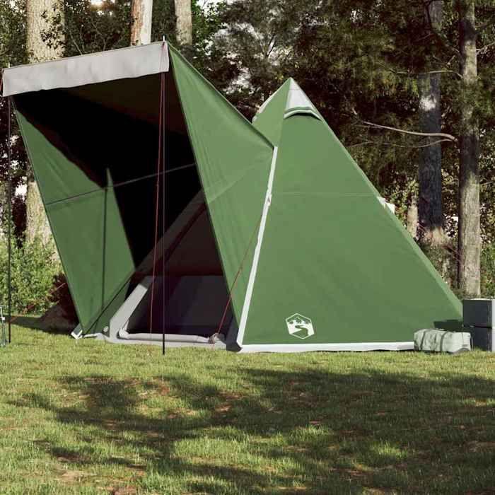 VidaXL Tente familiale tipi 6 personnes vert imperméable 4009438