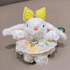 Creative Plush Rabbit Doll Pendant Lop Ears Cartoon Doll Keychain Bowknot Stuffed Hanging Decoration Gifts