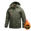 Giacca Tattica Invernale da Uomo Taglie Forti in Stile Militare con Fodera in Velluto